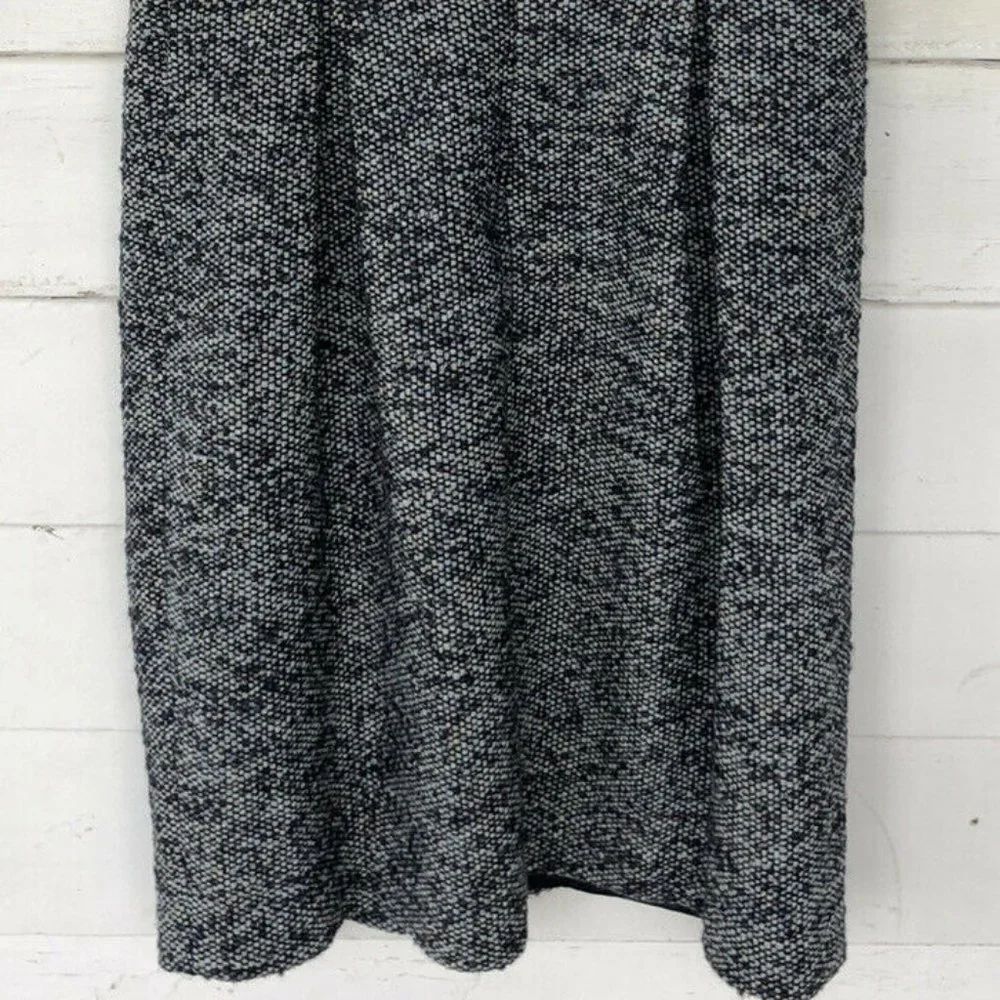 GAP‎ NAVY/GRAY WOOL BLEND SLEEVELESS DRESS 0-EUC